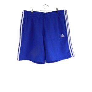 Adidas 3 Stripe Fleece Shorts Men 2XL Blue